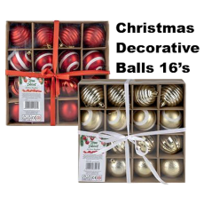 Christmas Decorative Balls 16 piece